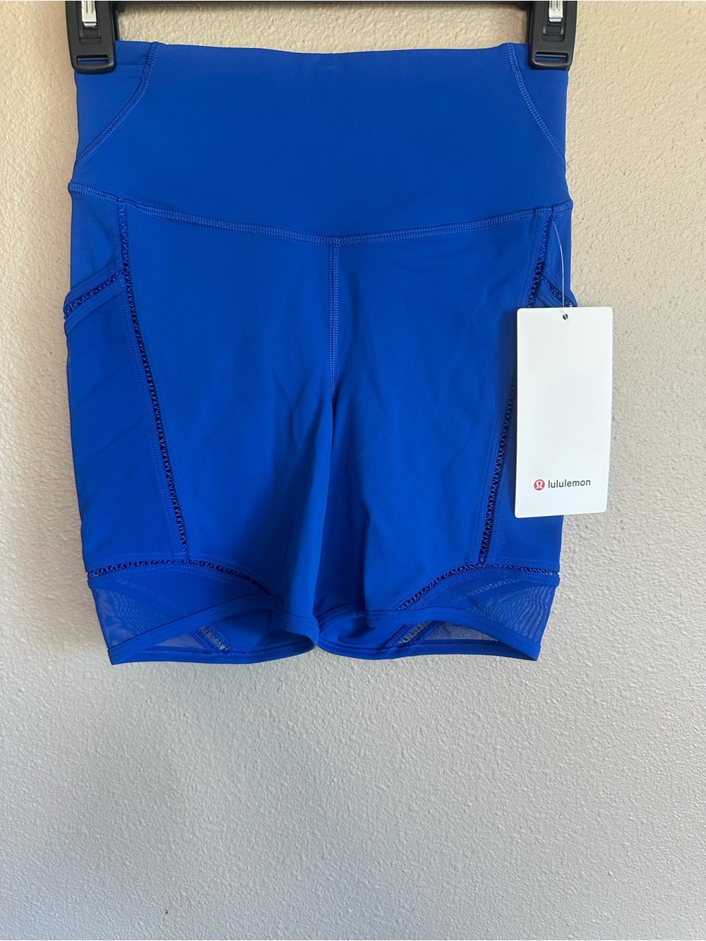 Lululemon Fast and Free HR Short 6” Lace Trim, Galactic Cobalt